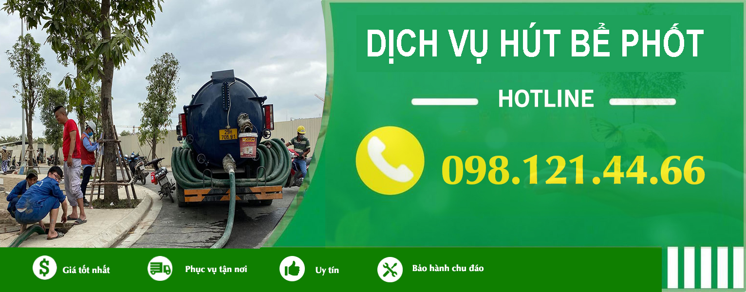 Banner hút bể phốt giá rẻ